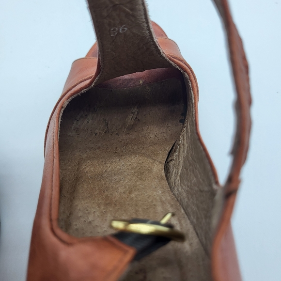 La Fee Maraboutee brown peep toe t-strap platform high heel Size 36 - Picture 11 of 14